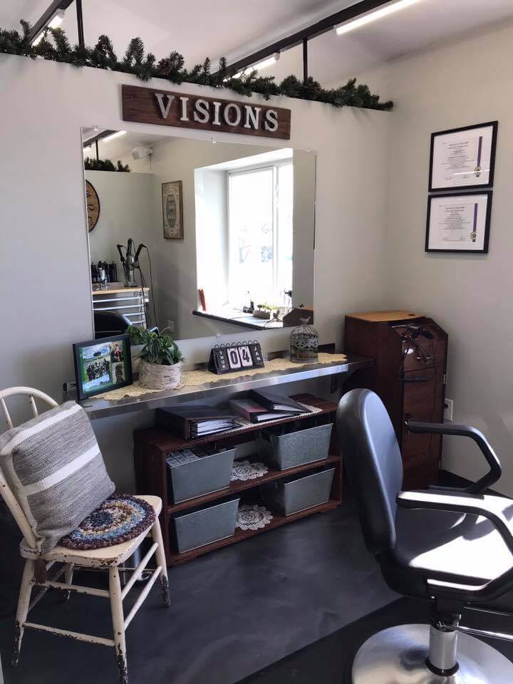 studio 604 salon interior in appleton wi